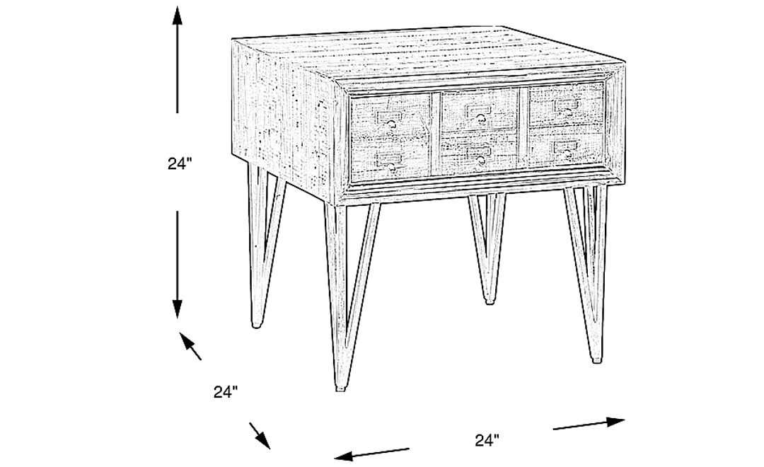 Bennett Creek Brown End Table