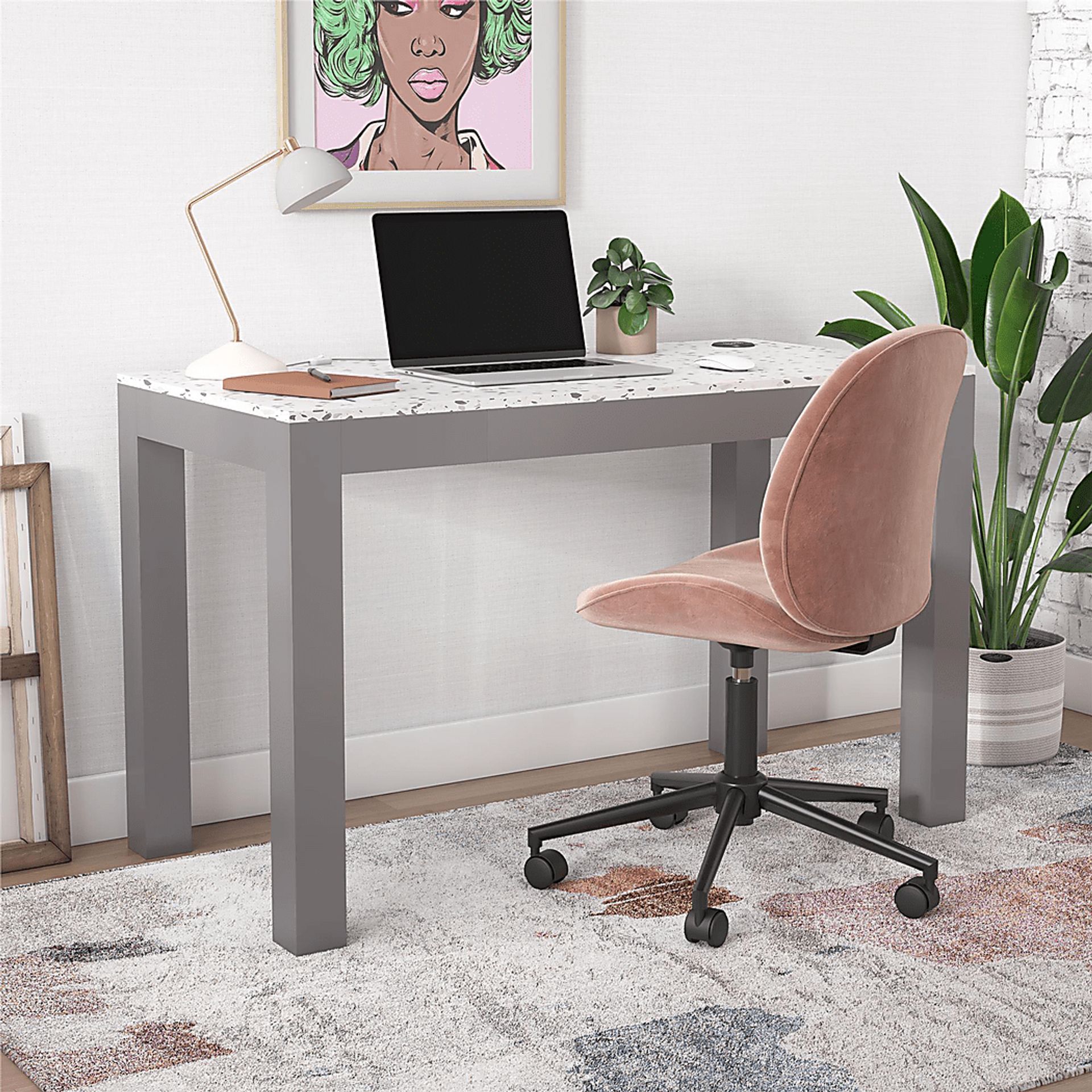Benninghaus Gray Desk - Image 4