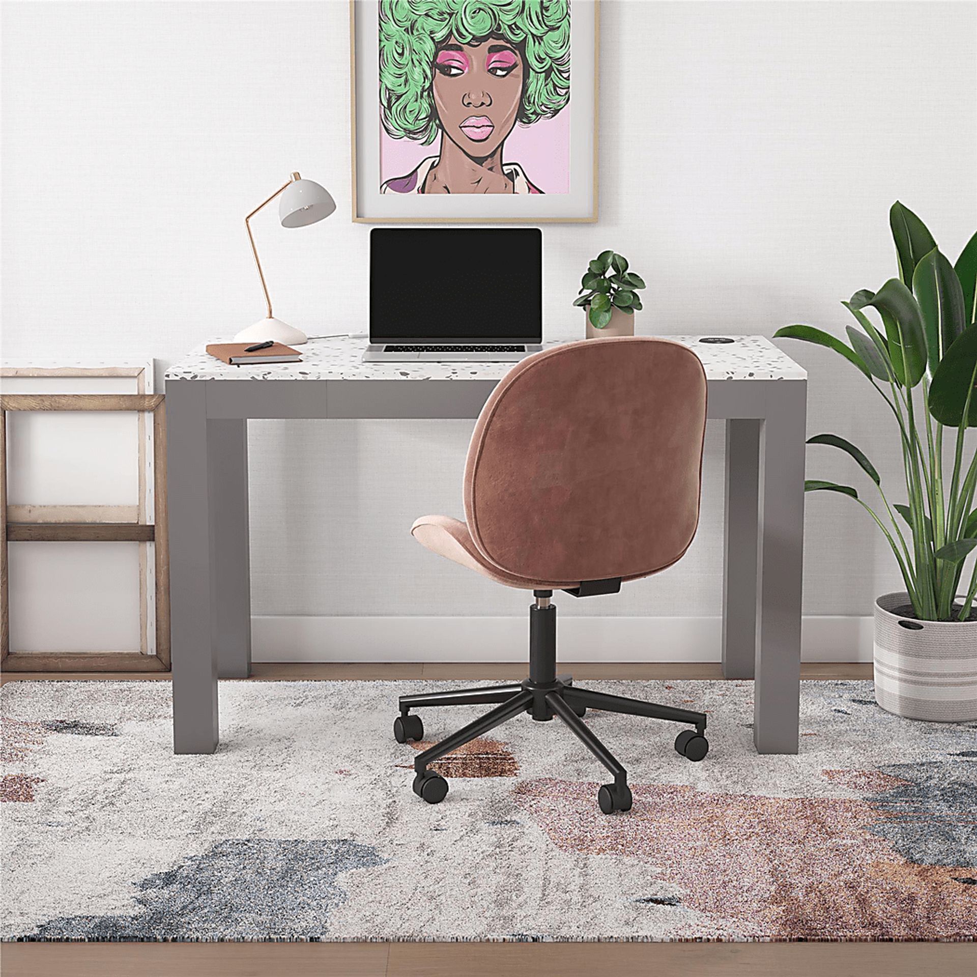 Benninghaus Gray Desk - Image 5