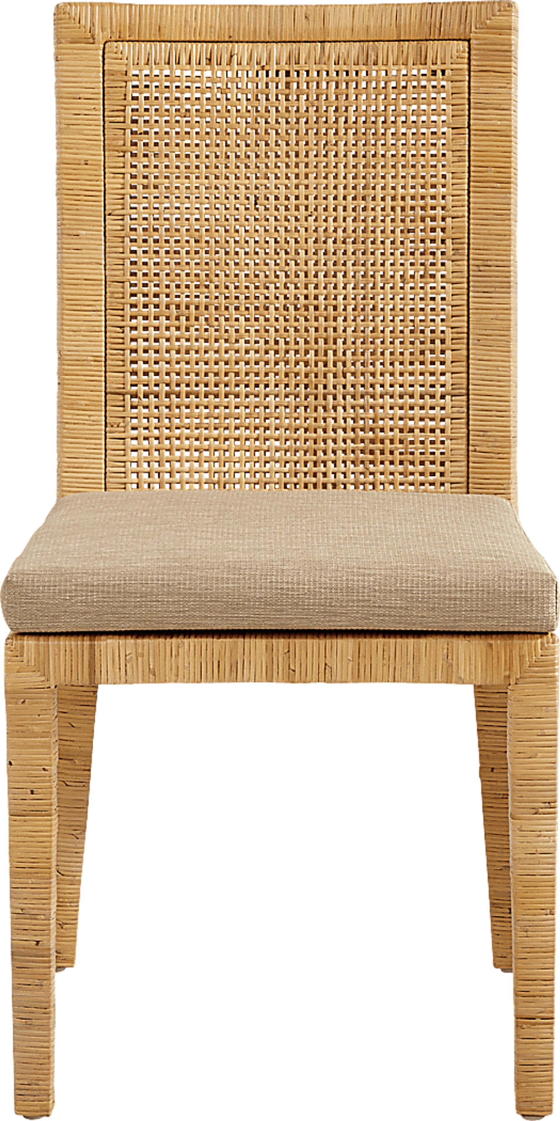 Ithaca Natural 5 Pc Dining Room with Rattan Side Chairs - Image 8