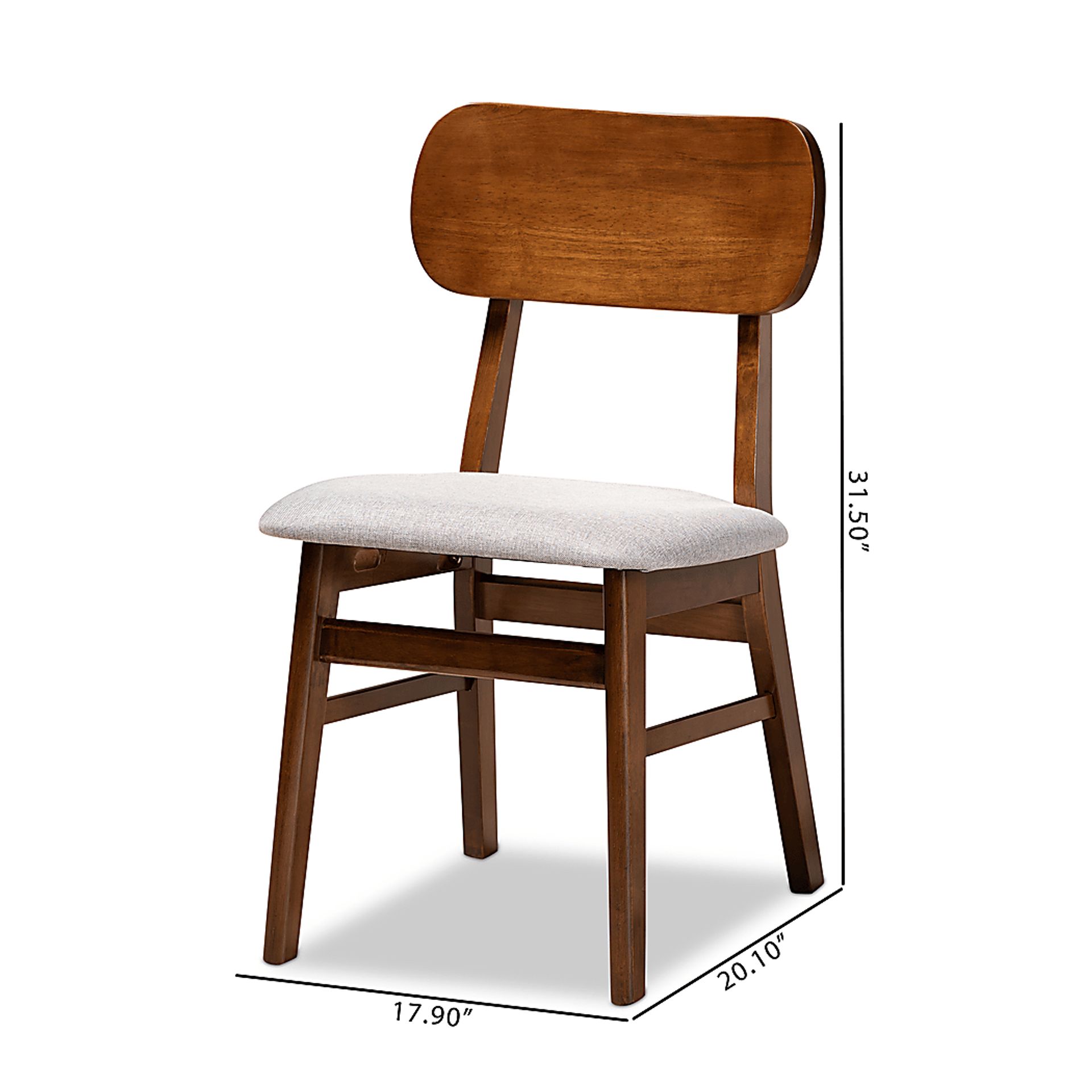Bennson Gray Side Chair, Set of 2 - Image 8