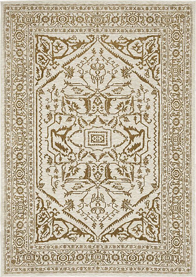Bennu Ivory 5'3 x 7'6 Rug - Thumbnail - Image 1
