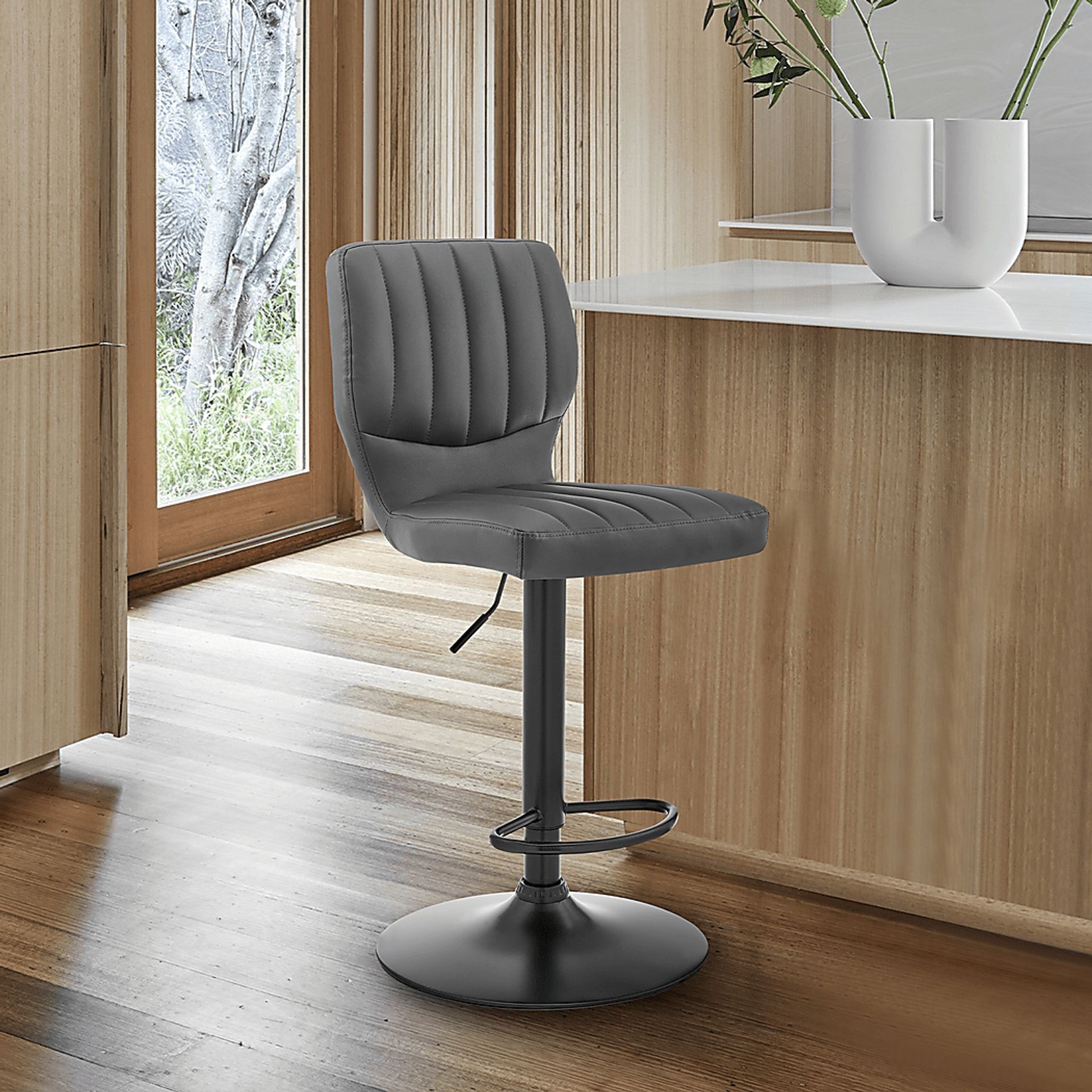 Benoist Gray Bar Stool - Image 2