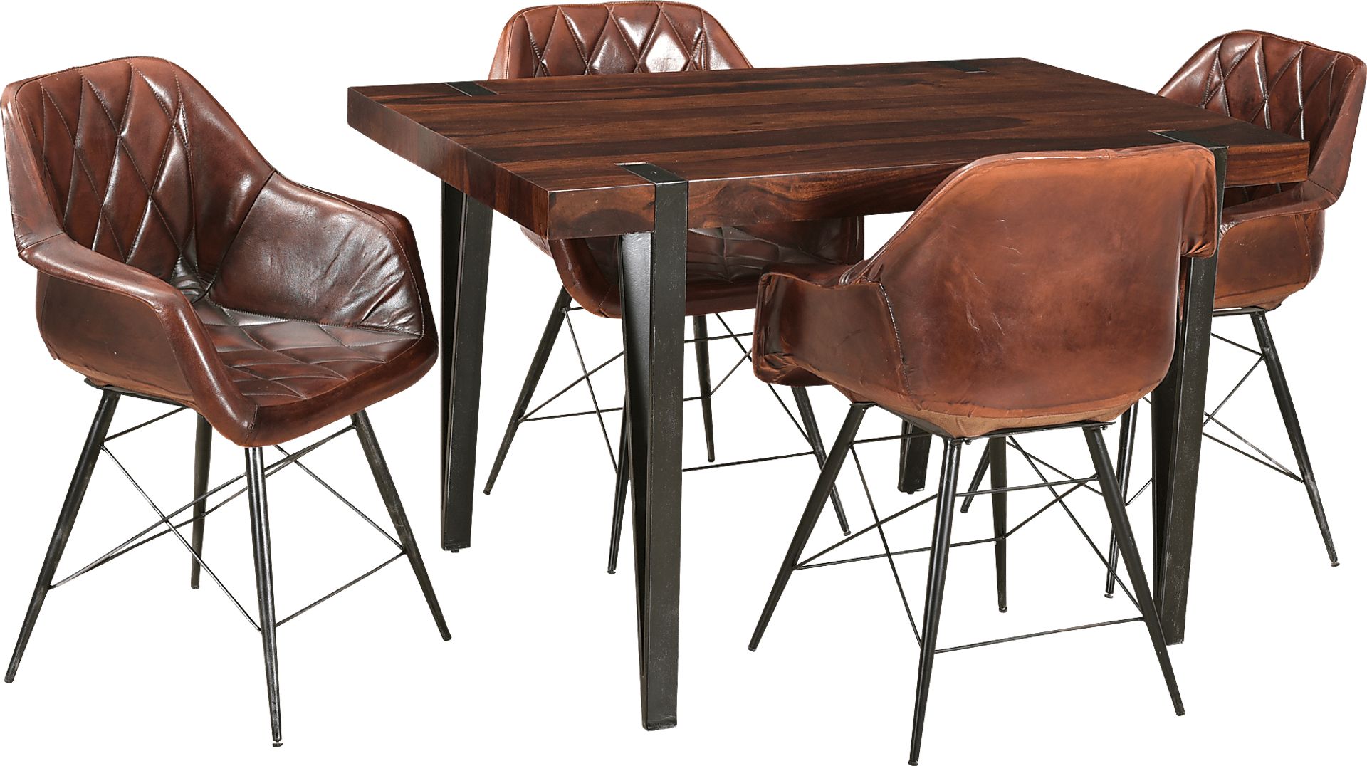 Bension Brown Dining Chairs - Image 4