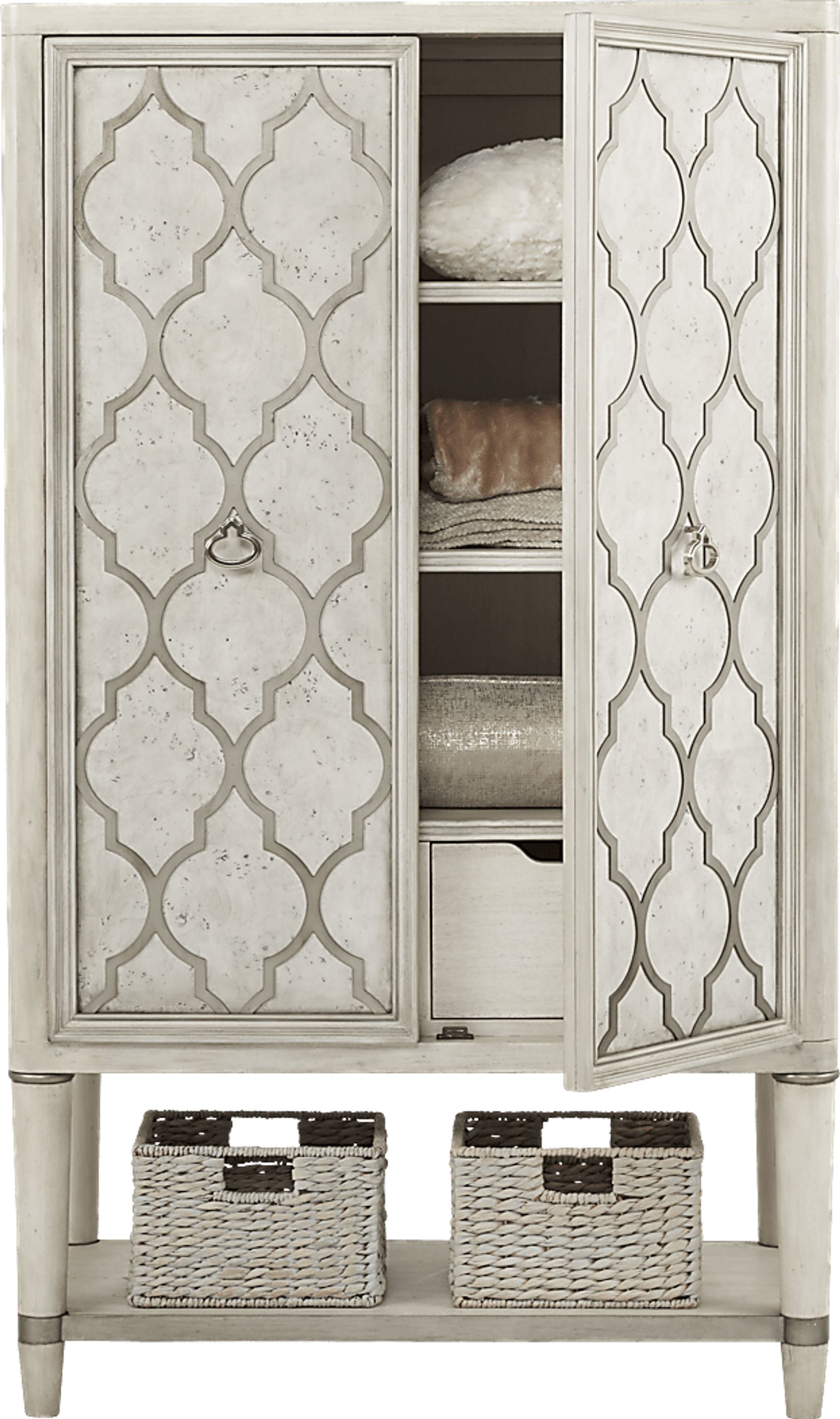 Bentley Hills Light Gray Door Chest - Image 2