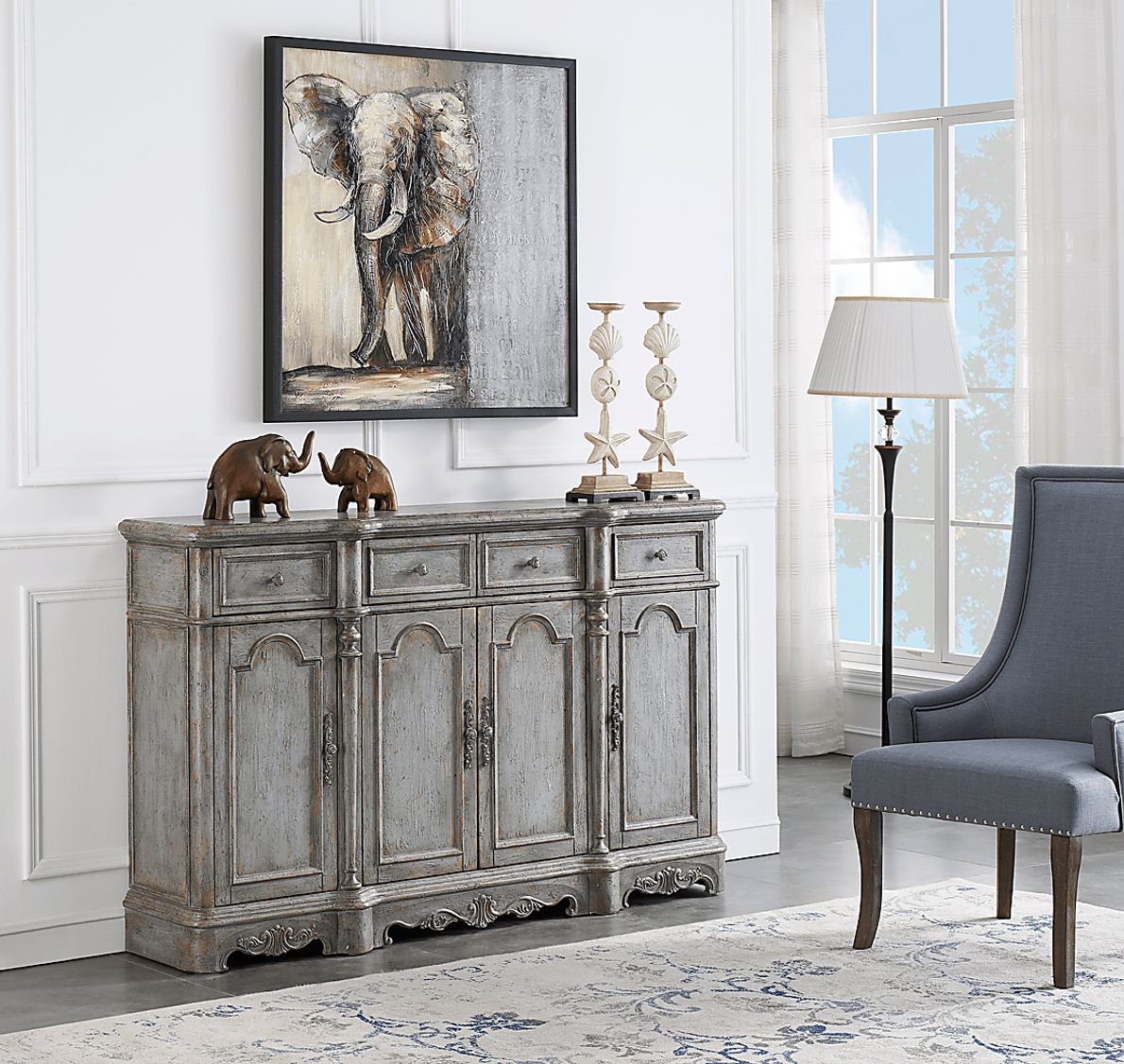 Bentliff Gray Credenza