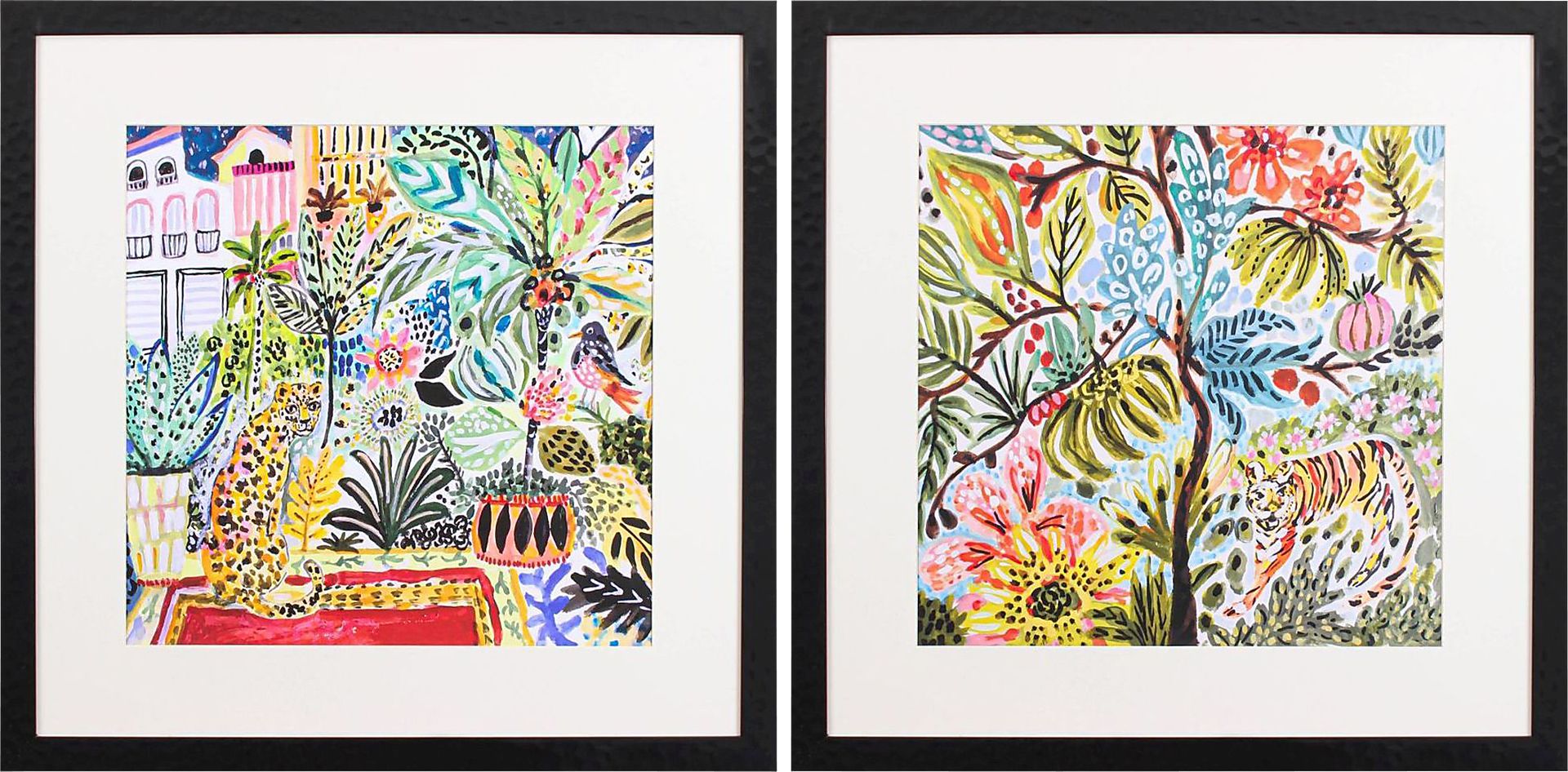 Bentlix Green Artwork, Set of 2 - Image 1