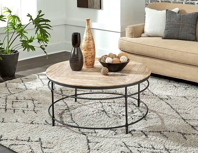 Bentnail Brown Cocktail Table - Thumbnail - Image 2