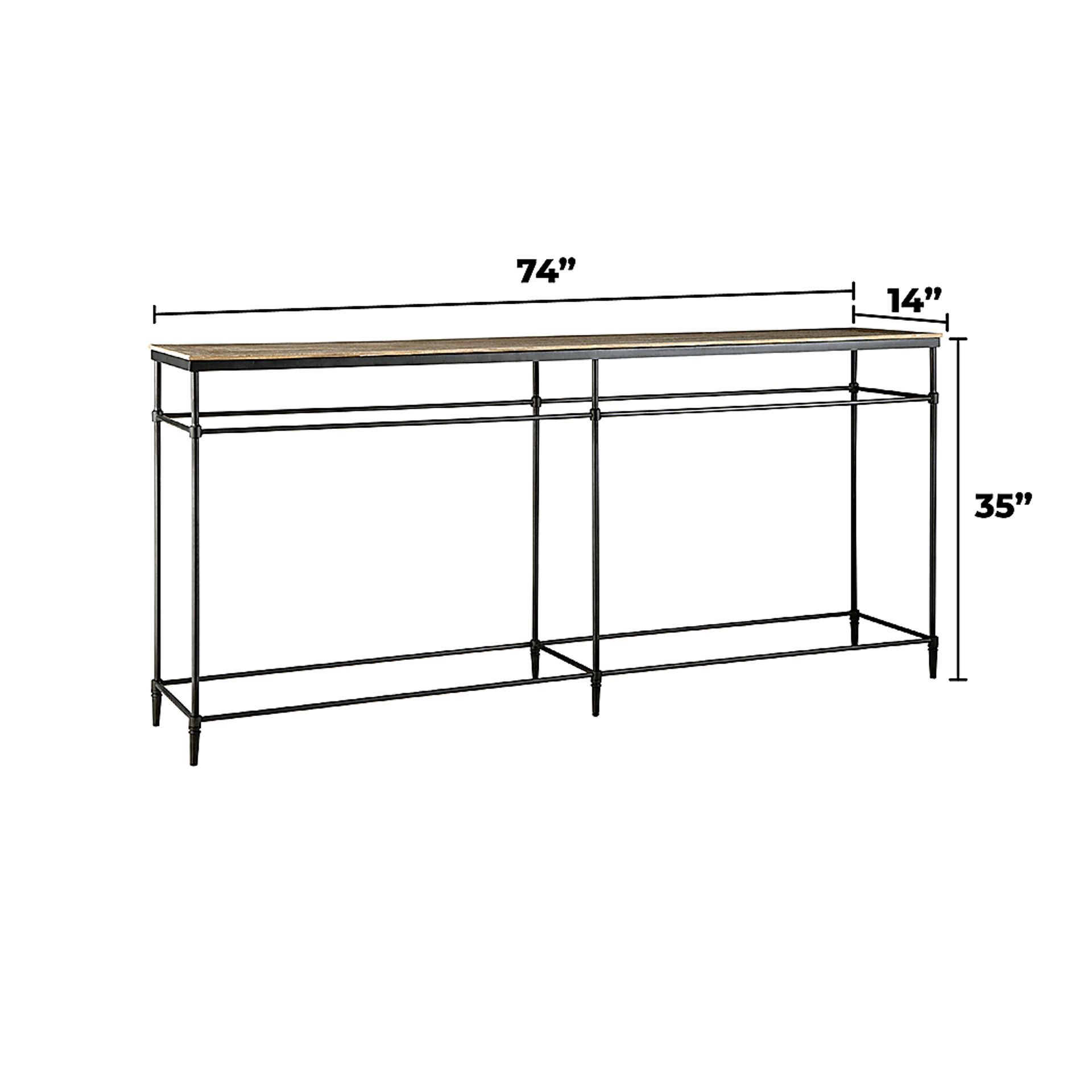 Bentnail Brown Sofa Table - Image 7