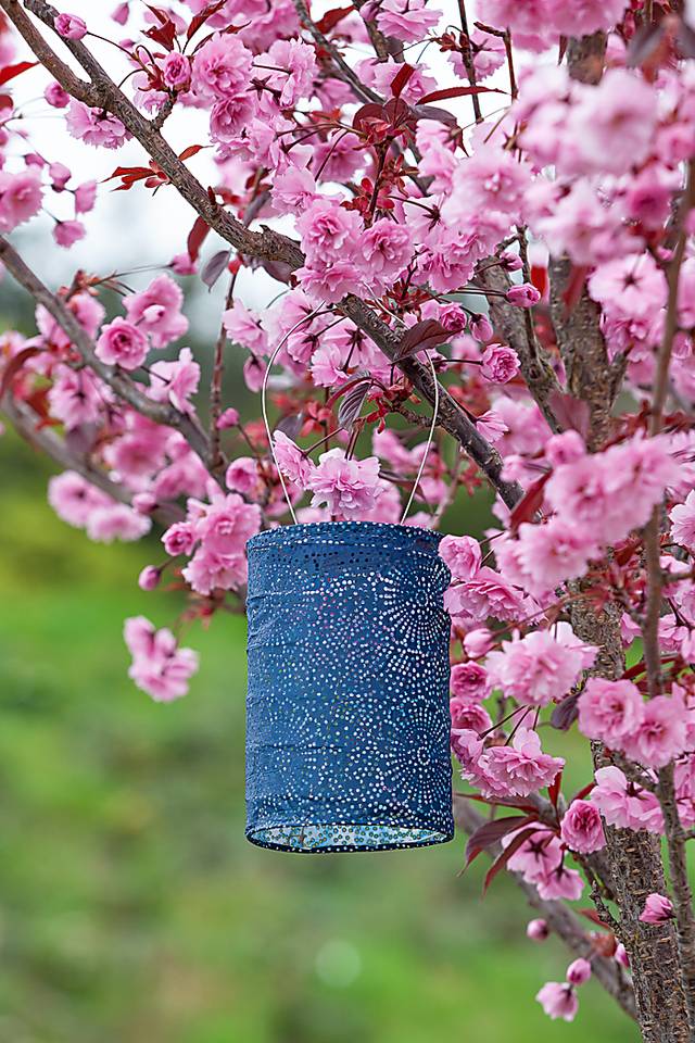 Bento Shade Outdoor Blue Solar Lantern - Thumbnail - Image 5