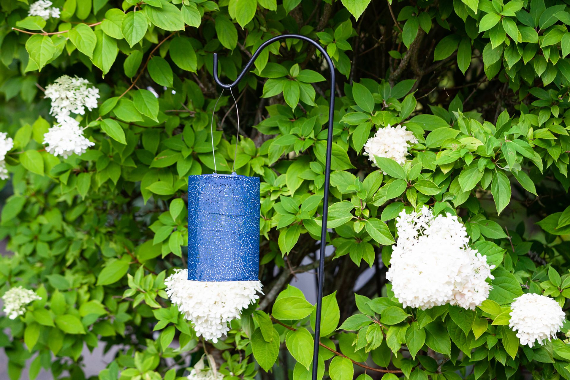 Bento Shade Outdoor Blue Solar Lantern - Image 9