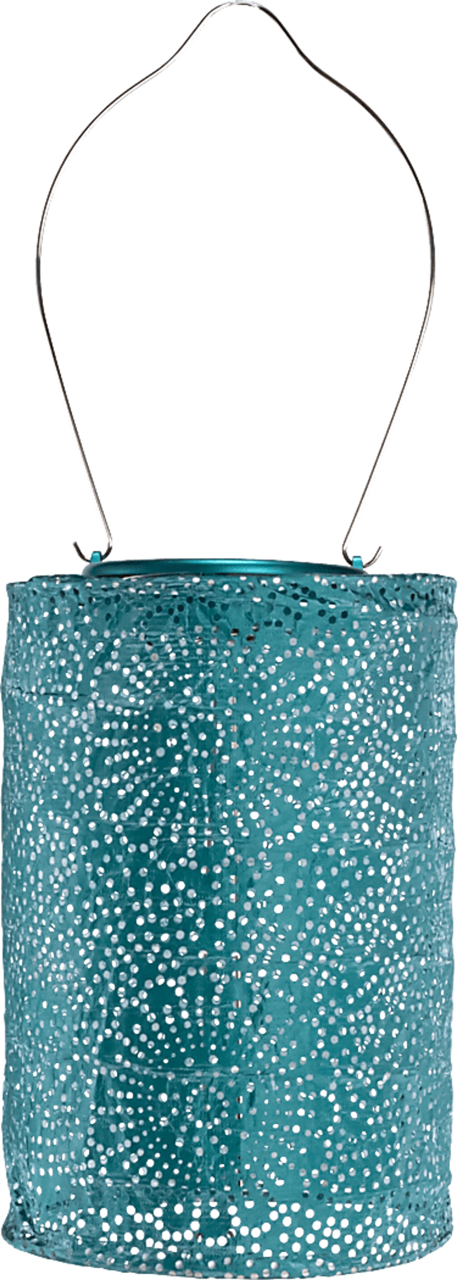 Bento Shade Outdoor Emerald Solar Lantern - Image 1
