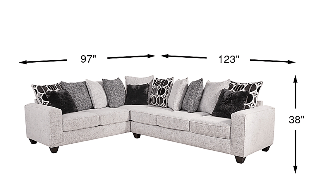 Benton Place 2 Pc Left Arm Chaise Sectional