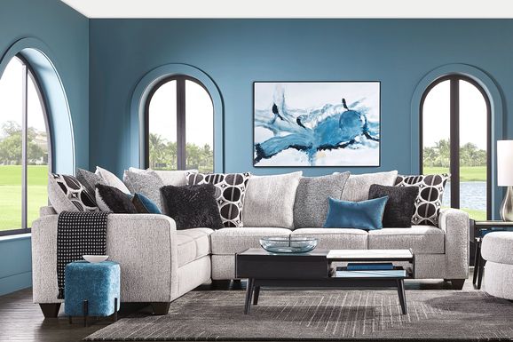 Benton Place Gray 2 Pc Sectional