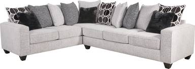 2 pc left arm chaise sectional