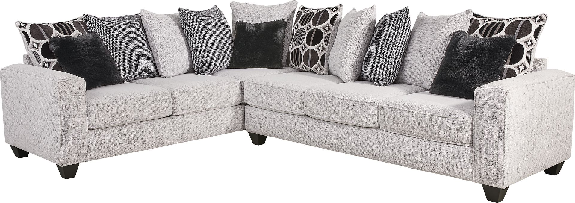 Benton Place Gray 2 Pc Sectional - Image 1