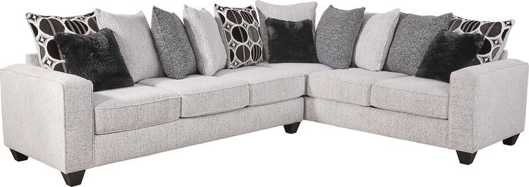 2 pc right arm chaise sectional