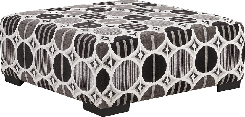 Benton Place Gray Cocktail Ottoman