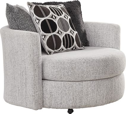 Benton Place Gray Swivel Chair