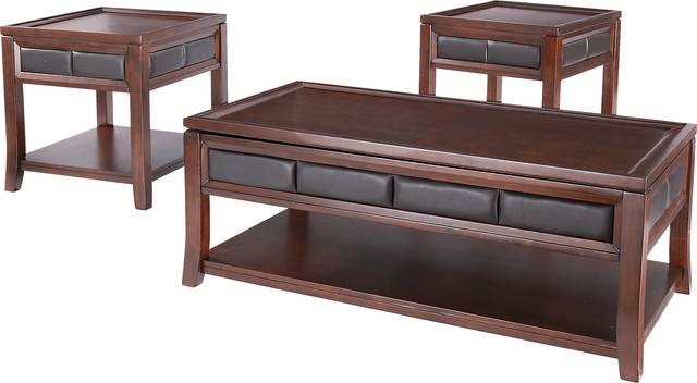 Benton Square Merlot 3 Pc Table Set - Thumbnail - Image 1