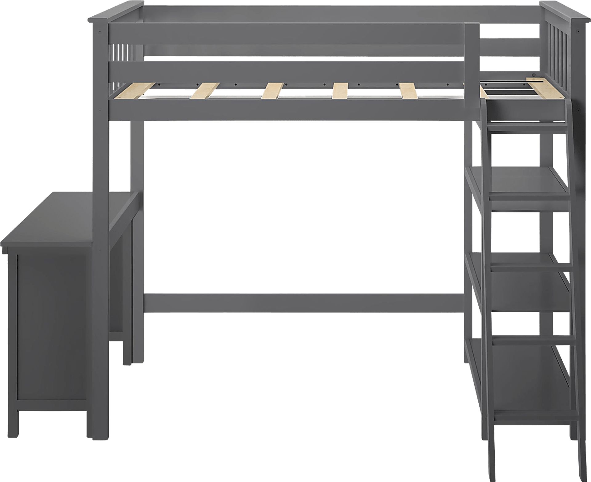 Kids Bentonbrook Gray Twin High Loft Bed - Image 4