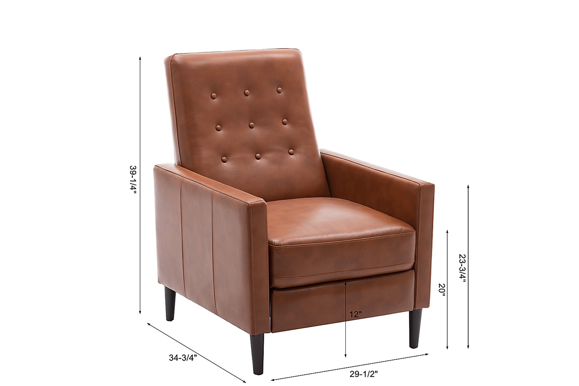 Bentree Brown Push Back Recliner - Image 11