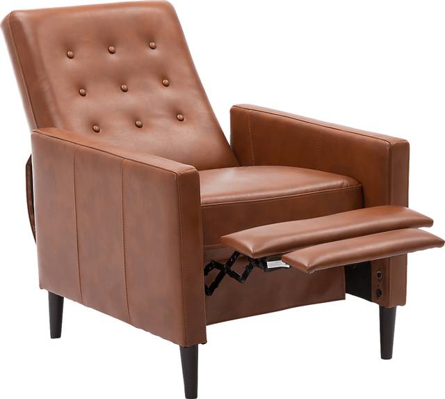 Bentree Brown Push Back Recliner - Thumbnail - Image 4