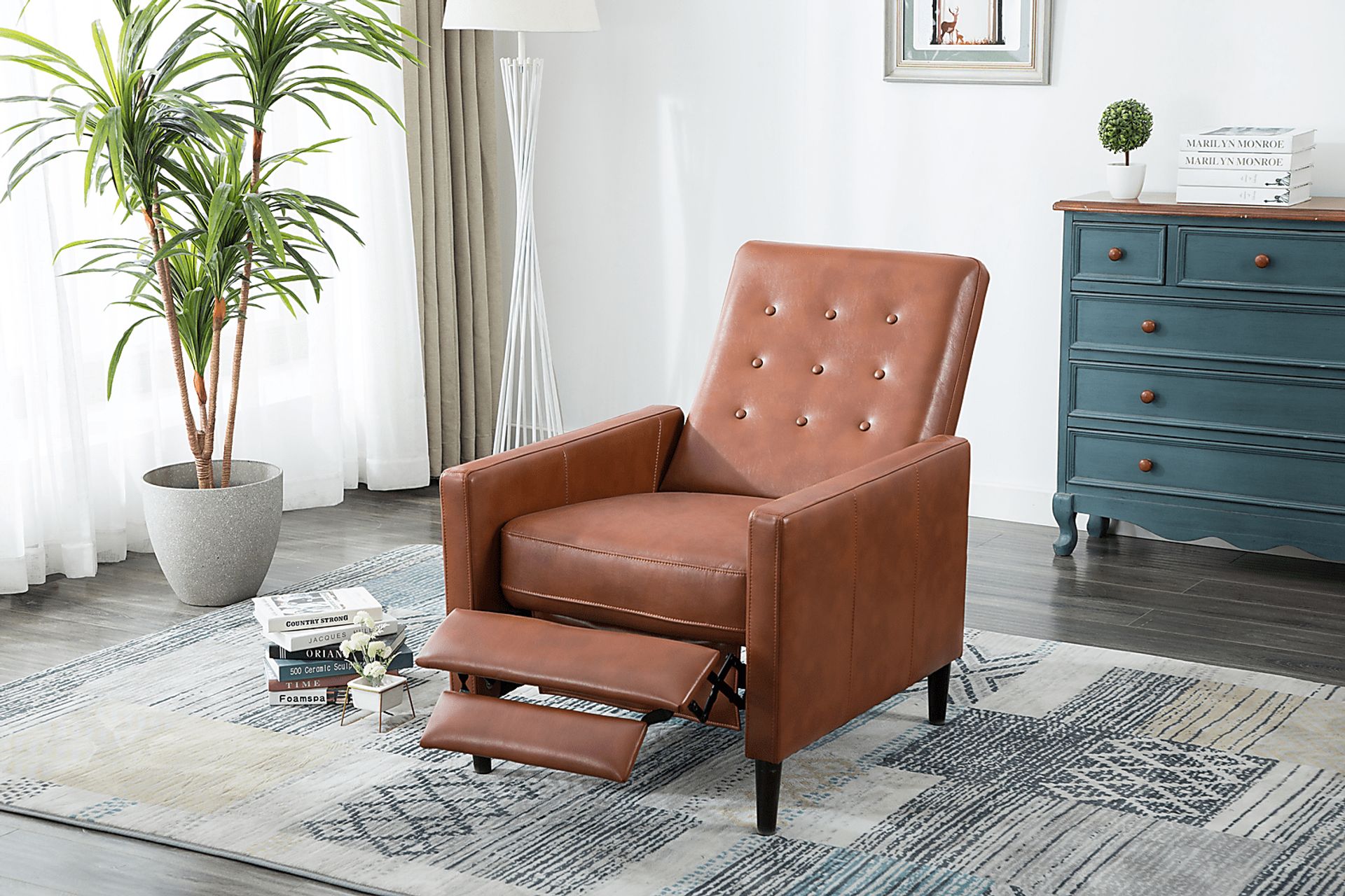 Bentree Brown Push Back Recliner - Image 10