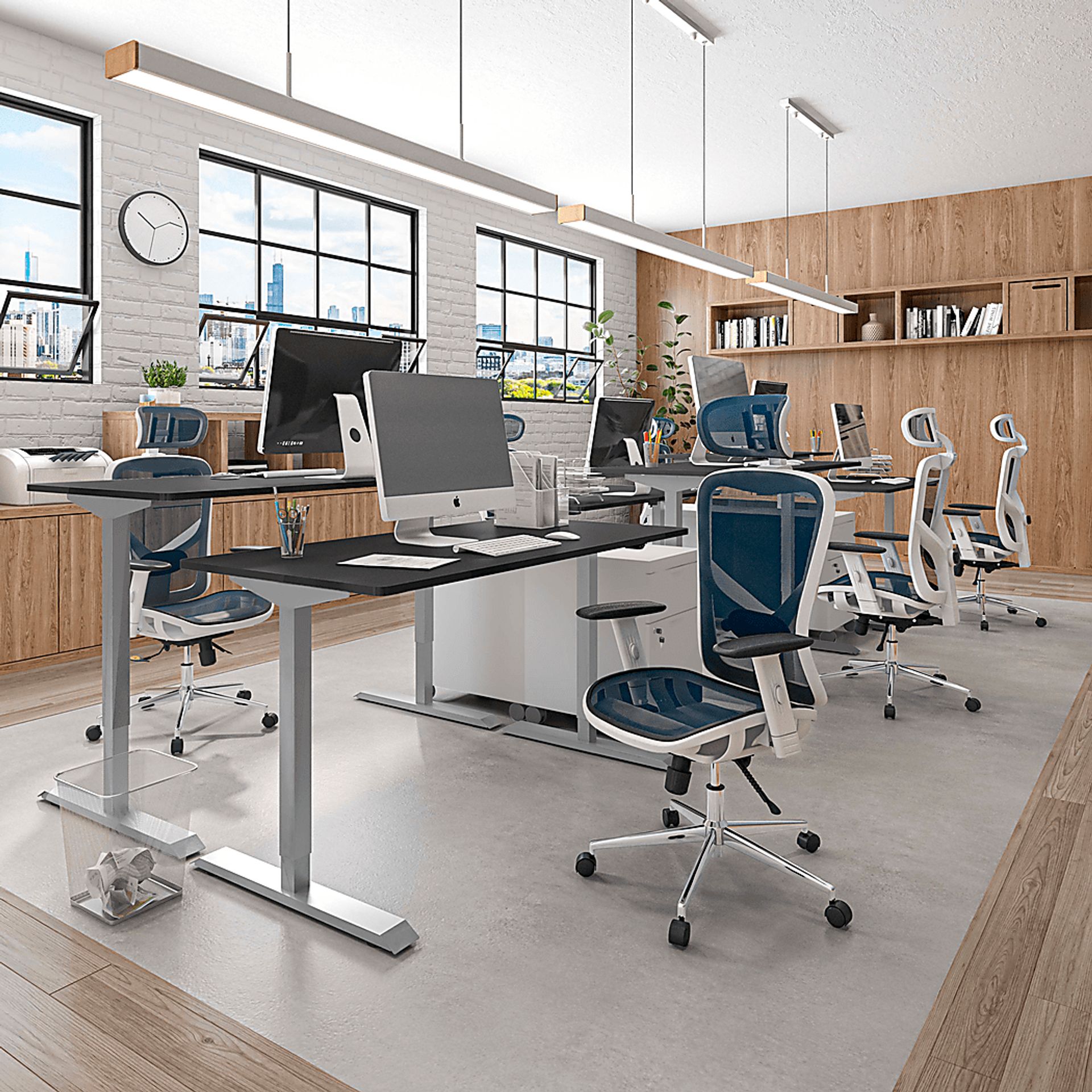 Benwin Black Adjustable Desk - Image 11