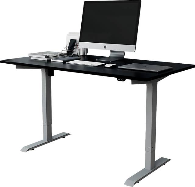 Benwin Black Adjustable Desk - Thumbnail - Image 1
