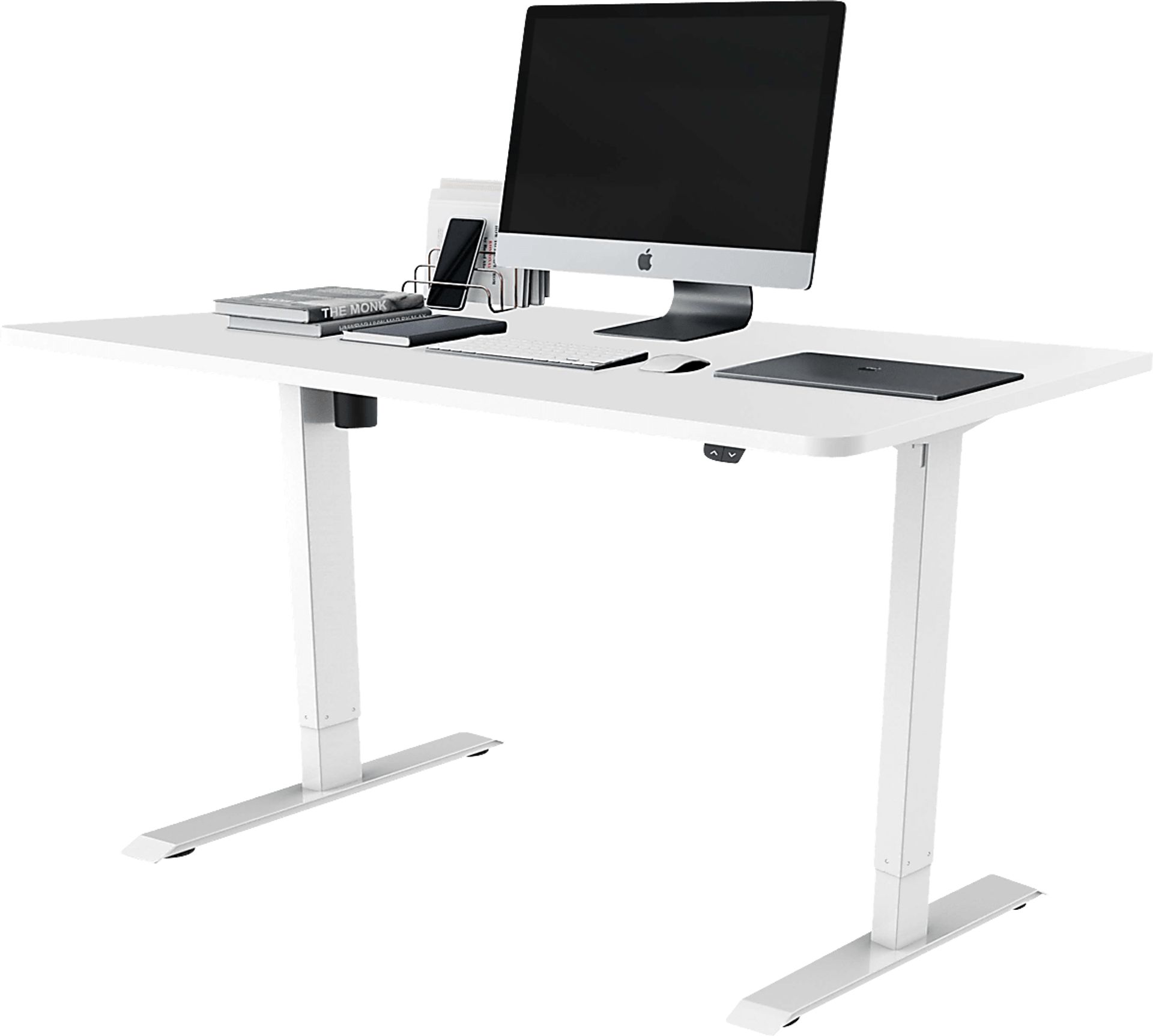 Benwin White Adjustable Desk - Image 1