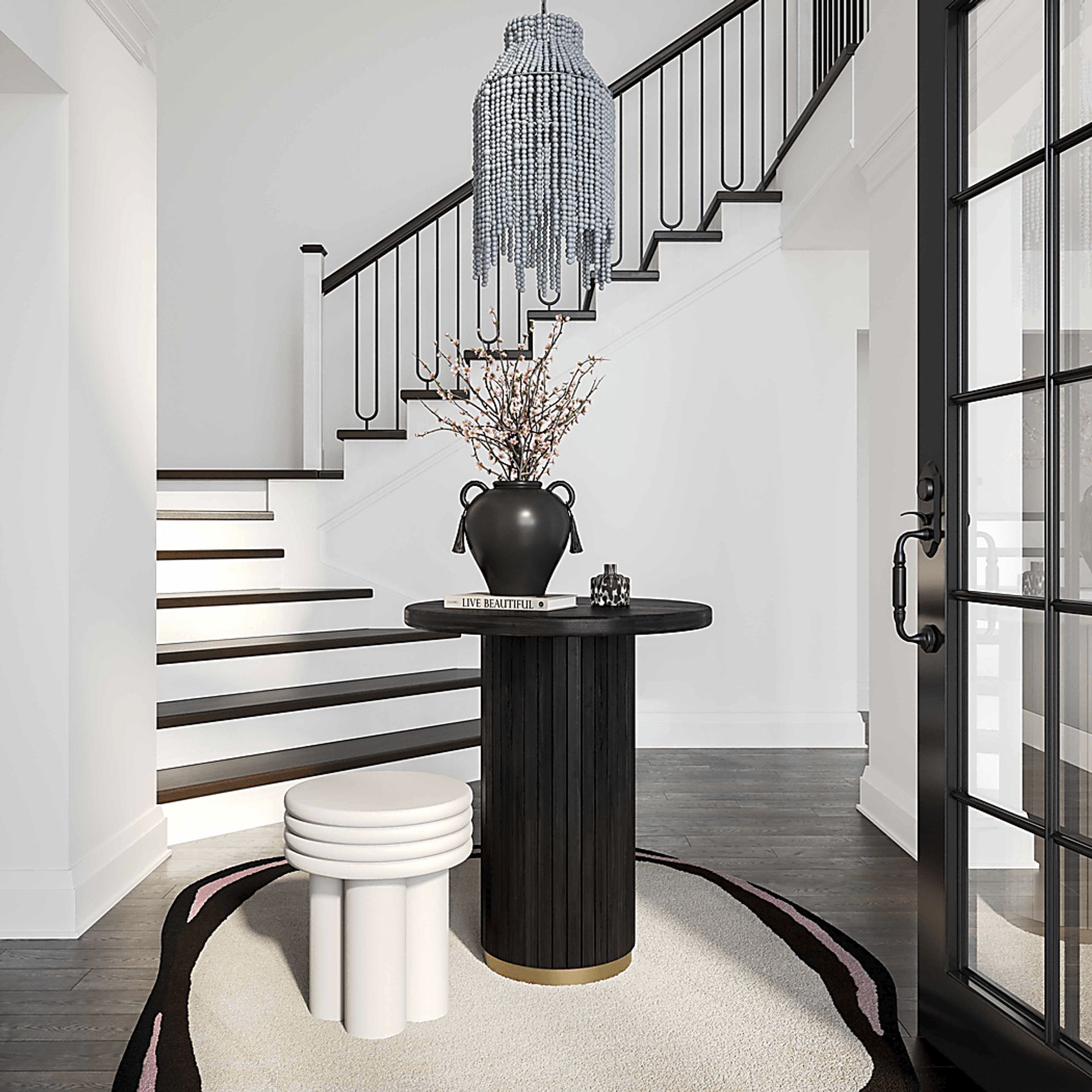 Bequette Black Sofa Table - Image 2