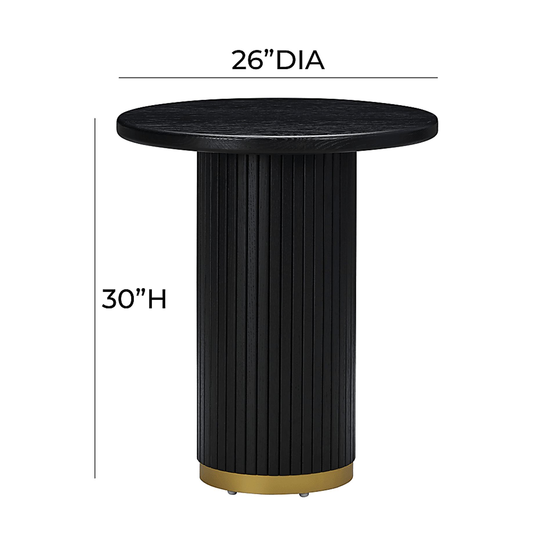 Bequette Black Sofa Table - Image 7
