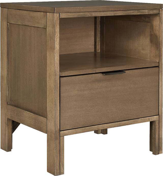 Berdella Brown Nightstand - Thumbnail - Image 1