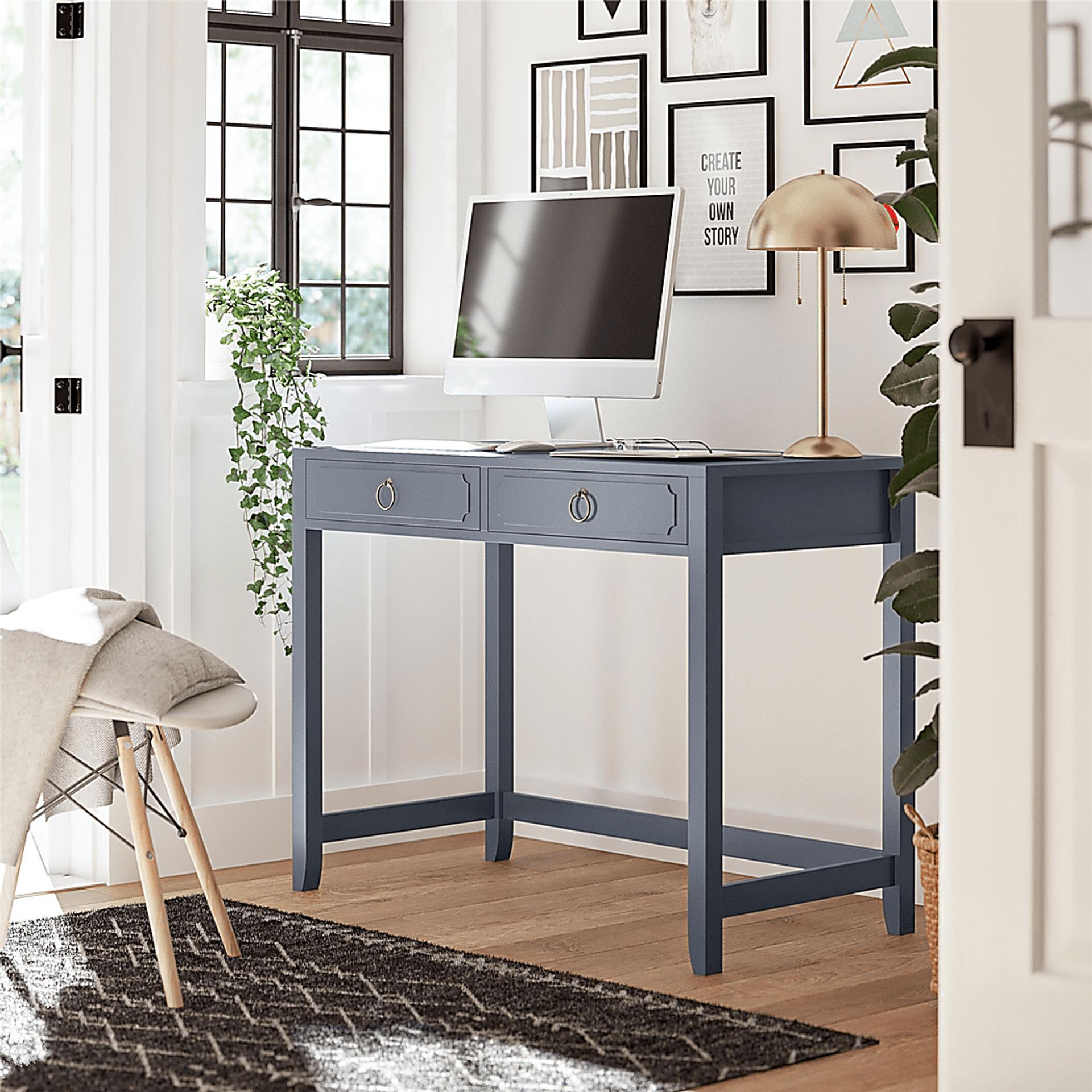 Berenger Blue Desk - Image 2