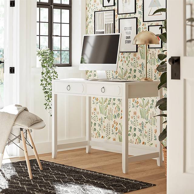 Berenger White Desk - Thumbnail - Image 2