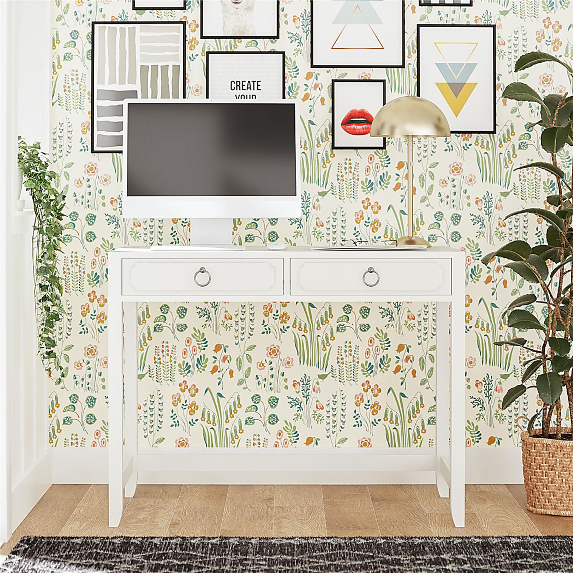 Berenger White Desk - Image 4
