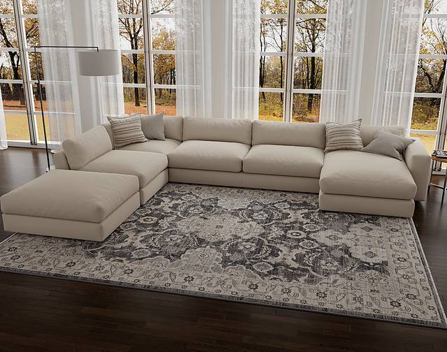 Beresrock Gray 7'10 x 9'10 Rug - Thumbnail - Image 2