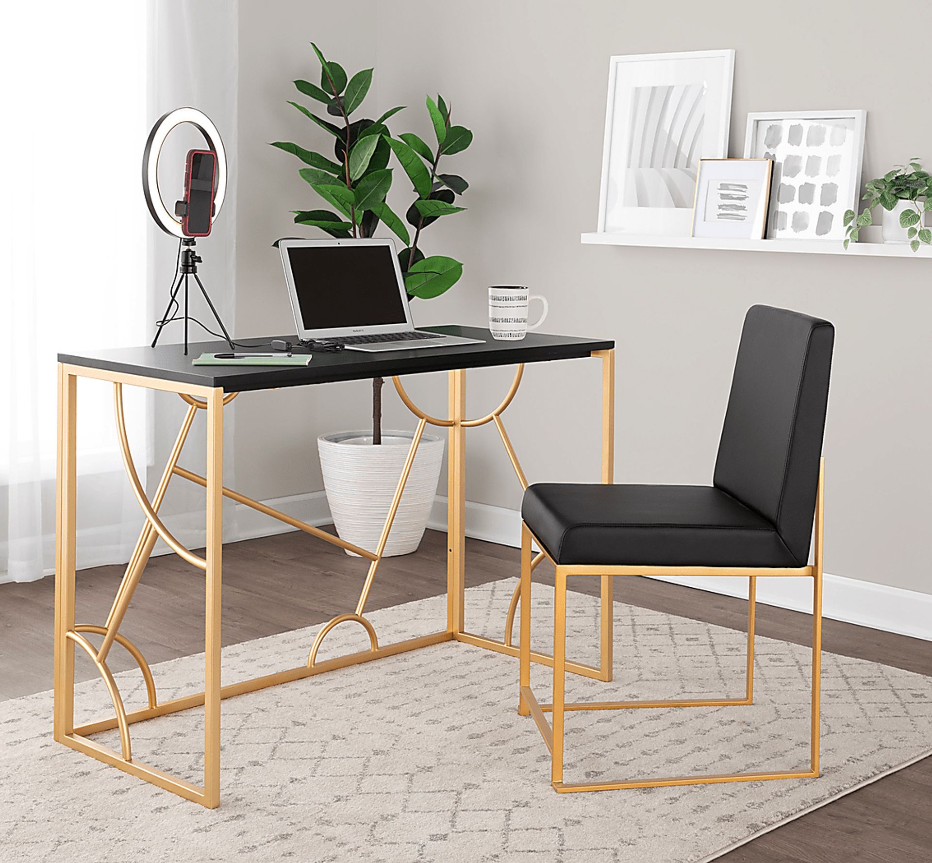 Berewick Black Desk - Image 3