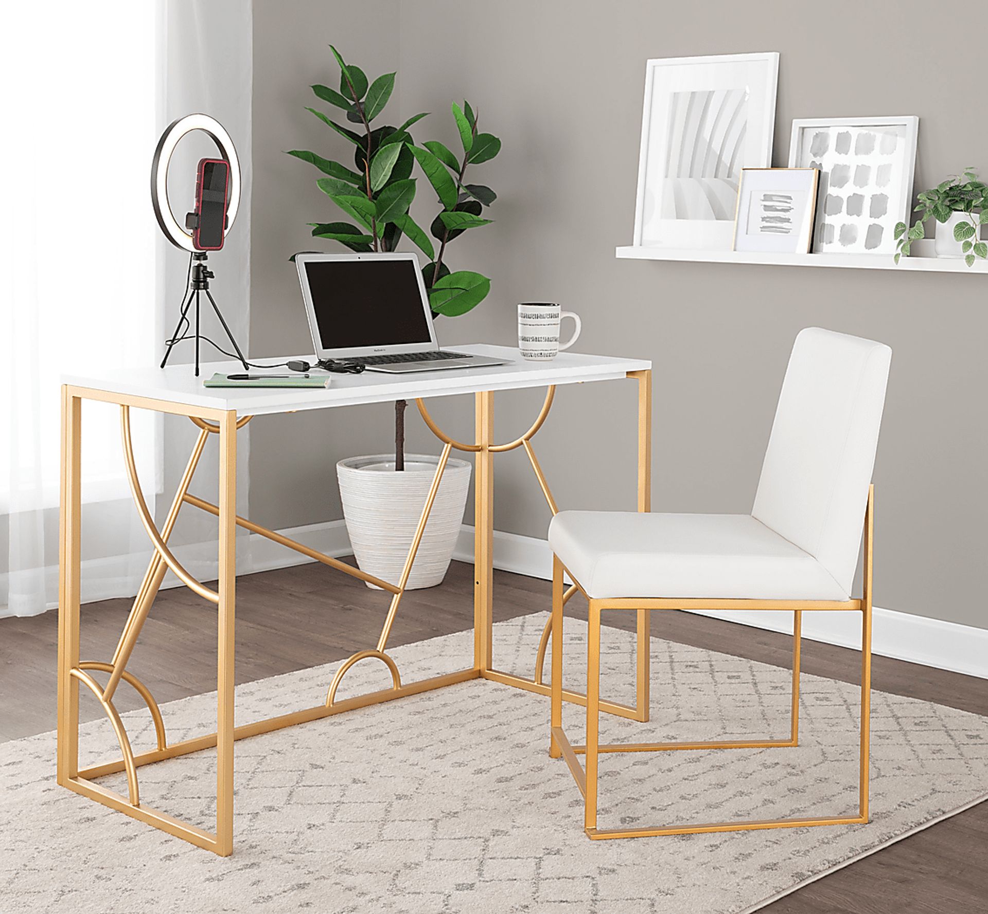 Berewick White Desk - Image 3