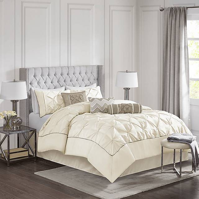 Bergerae Ivory 7 Pc California King Comforter Set - Thumbnail - Image 2