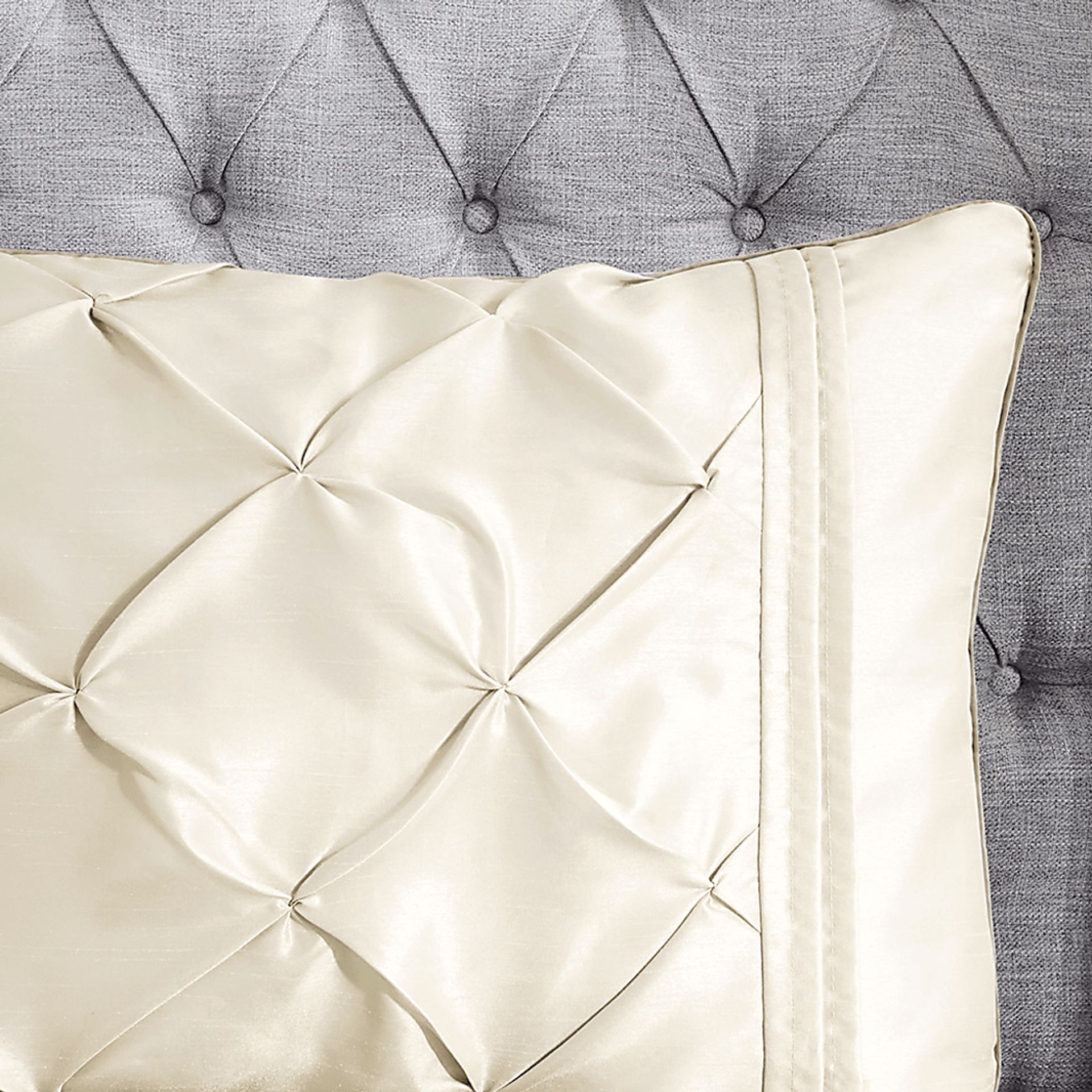 Bergerae Ivory 7 Pc Full Comforter Set - Image 9