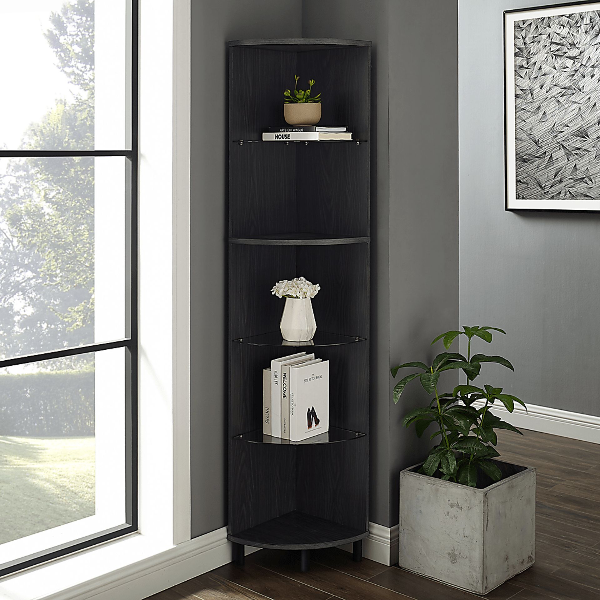 Bergstorm Gray Bookcase - Image 4
