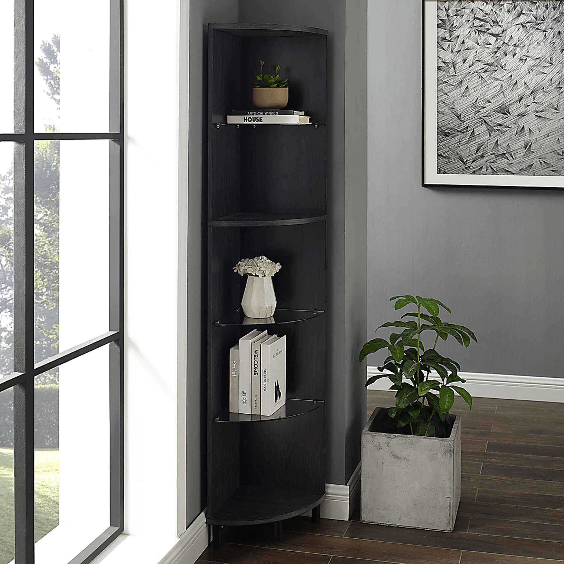 Bergstorm Gray Bookcase - Image 5