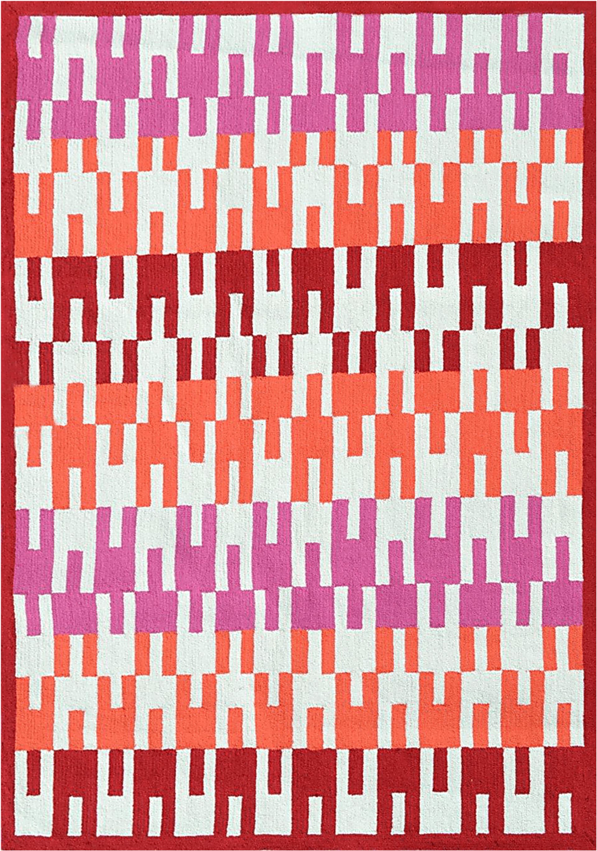Berhere Pink 5' x 8' Indoor/Outdoor Rug - Image 1