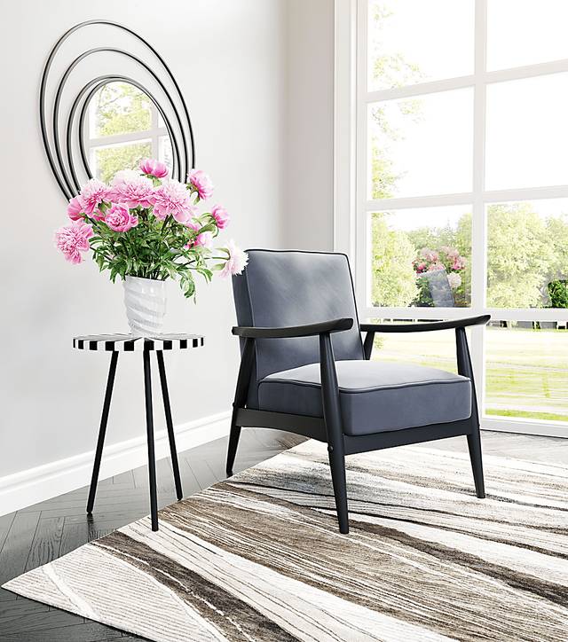 Beringer Gray Accent Chair - Thumbnail - Image 7