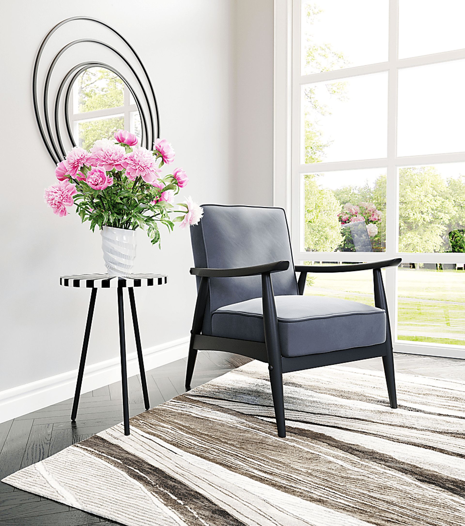 Beringer Gray Accent Chair - Image 7