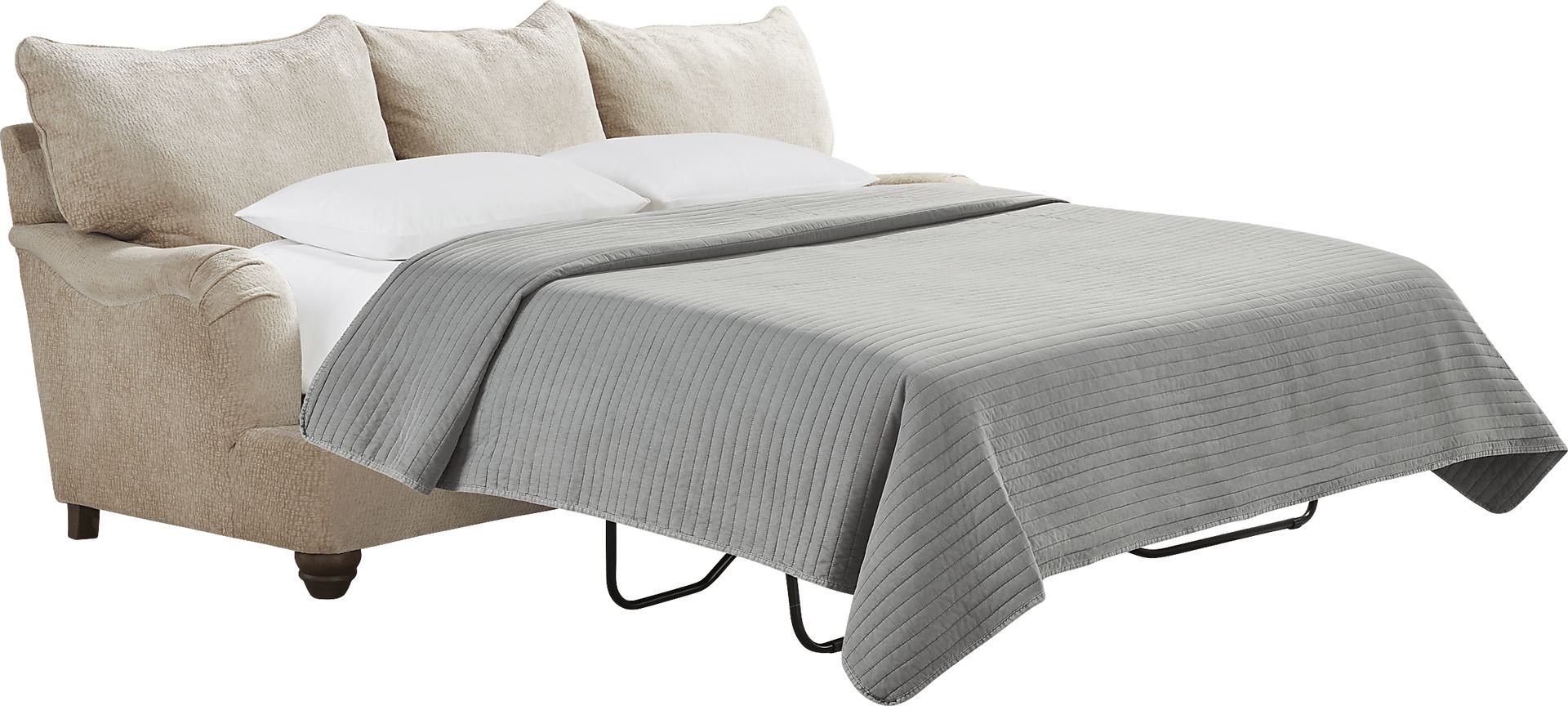 Berkeley Heights Beige 7 Pc Living Room with Gel Foam Sleeper Sofa - Image 3