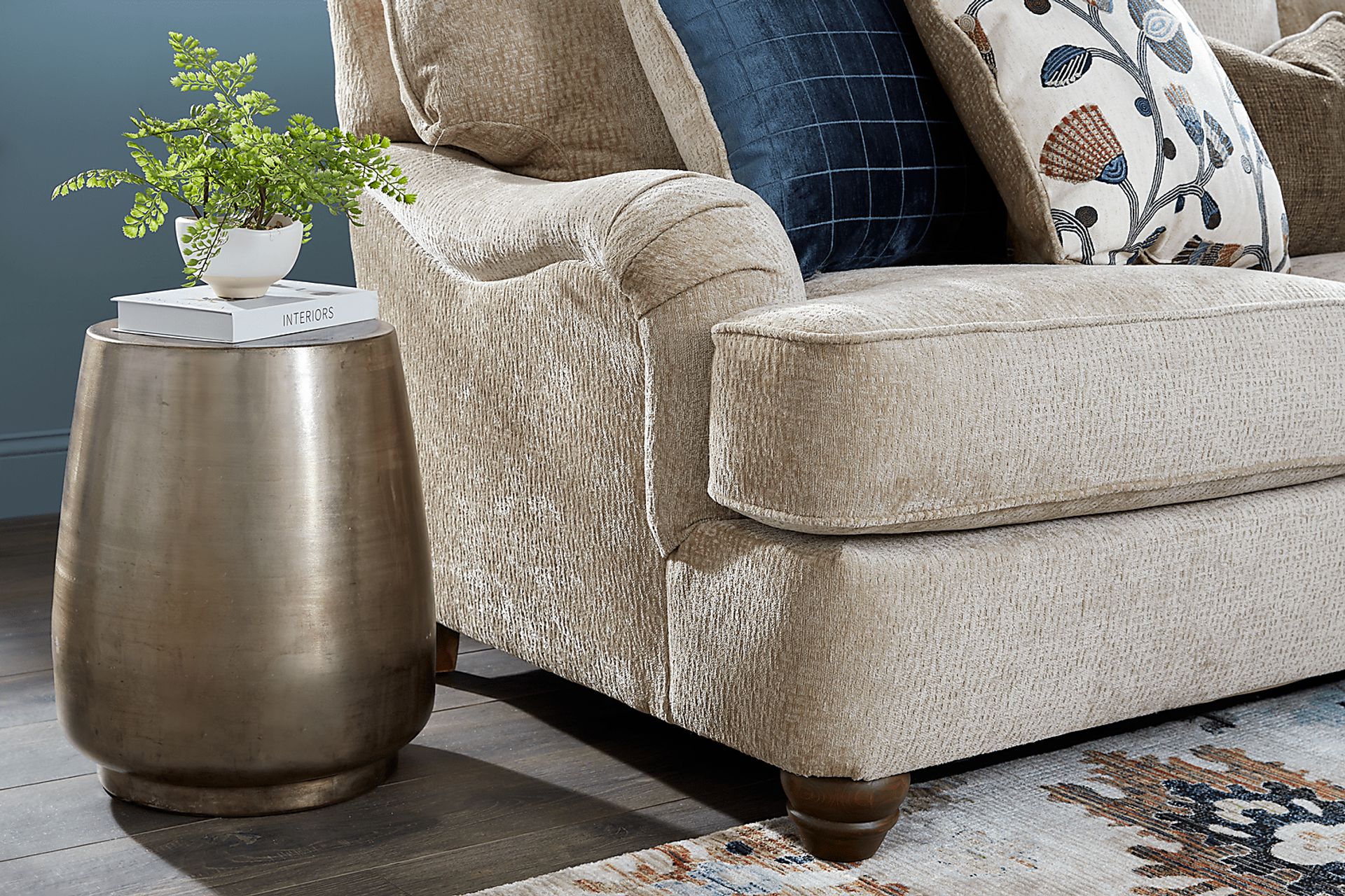 Berkeley Heights Beige 7 Pc Living Room with Gel Foam Sleeper Sofa - Image 4