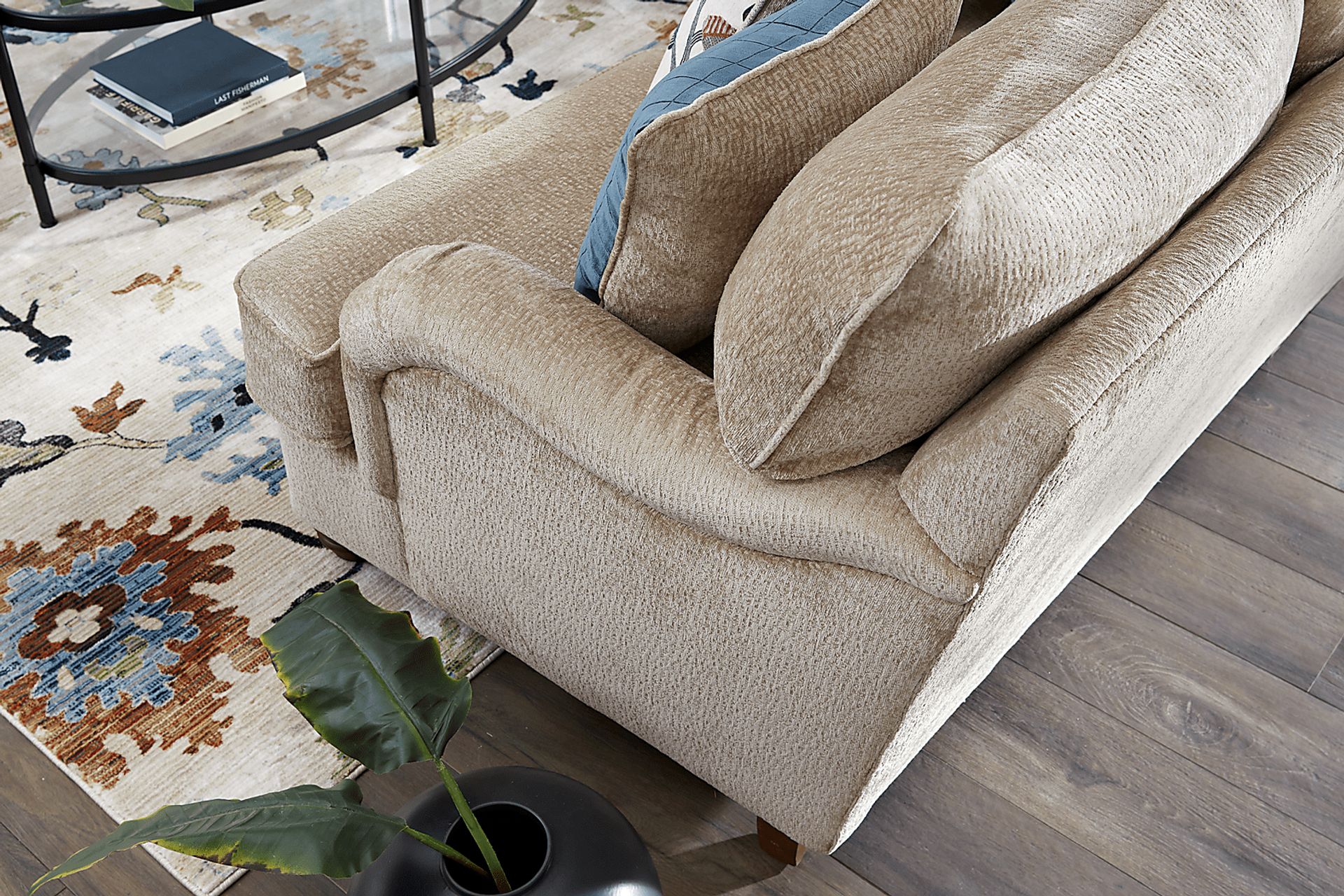 Berkeley Heights Beige 7 Pc Living Room with Gel Foam Sleeper Sofa - Image 7